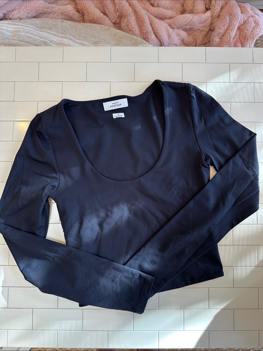 BABATON Aritzia Contour Scoop Neck Long Sleeve Top (Sz SM)
